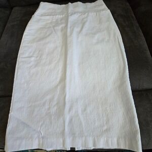 ABN White Stretch Pencil Skirt Size S